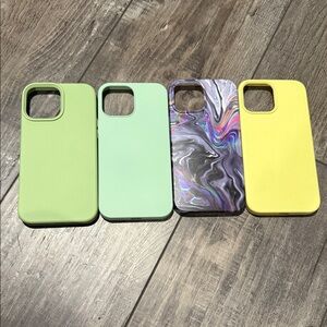 Set of 4 phone cases for iPhone 13 Pro Max